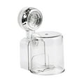 thumbnail image 1 of Luzkey Toothbrush Holder Suction Cup Wall Mount with Rinse Cup, Modern, Multifunction Toothbrush Storage Rack Hangin Hook for Shower Argent, 1 of 8