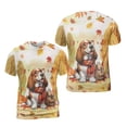 thumbnail image 3 of Welcome Fall Basset Hound Enjoys School Time Autumn Fall Leaves All Over Print 3D Shirt Unisex Merch Bassets Dog Breed Lovers Gifts Idea - 02013, 3 of 6