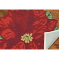 thumbnail image 3 of Liora Manne Frontporch Poinsettia Rug Red Indoor Outdoor 80% Polyester 20% Acrylic, 3 of 7