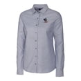 thumbnail image 2 of Women's Cutter & Buck Charcoal Delaware Fightin' Blue Hens Oxford Stretch Long Sleeve Button-Up Shirt, 2 of 3