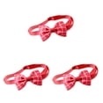 thumbnail image 2 of Collar de perro Billuyoard pajarita ajustable mascotas adorables celosía roja, 2 of 6