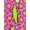 Pink, Pattern 2, variant on ODIKA 4x6 Machine Washable Non-Slip Area Rug, Adorable Toothy Critter Whimsical Amphibian Fantasy Design High Traffic Rug, Green, 720518