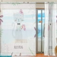 thumbnail image 2 of GZHJMY Cat Sheer Curtains Window Voile Panels Drapes Tulle Curtains, Semi Sheer Curtains 78 Inches Long for Living Room Bedroom, Set of 2 Home Decor, 2 of 4