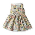 thumbnail image 5 of Wavsuf Flower Girls Dress Printed Vintage Beige Princess Dress Size 6 Years, 5 of 9