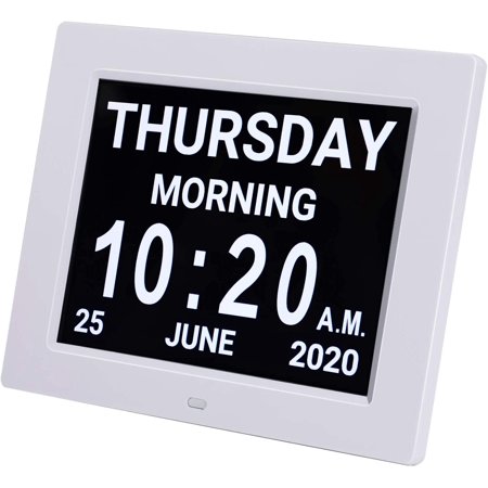Digital Calendar Alarm Day Clock With 8 Large Screen Display Am Pm 5 Alarm Dementia Clocks For Alzheimers Sufferers Elderly Seniors Memory Loss Impaired For Desk Wall Mounted Black Walmart Canada Digital Calendar Alarm Day Clock With 8 Large Screen Display Am Pm 5 Alarm Dementia Clocks For Alzheimers Sufferers Elderly Seniors Memory Loss Impaired For Desk Wall Mounted Black Walmart Canada