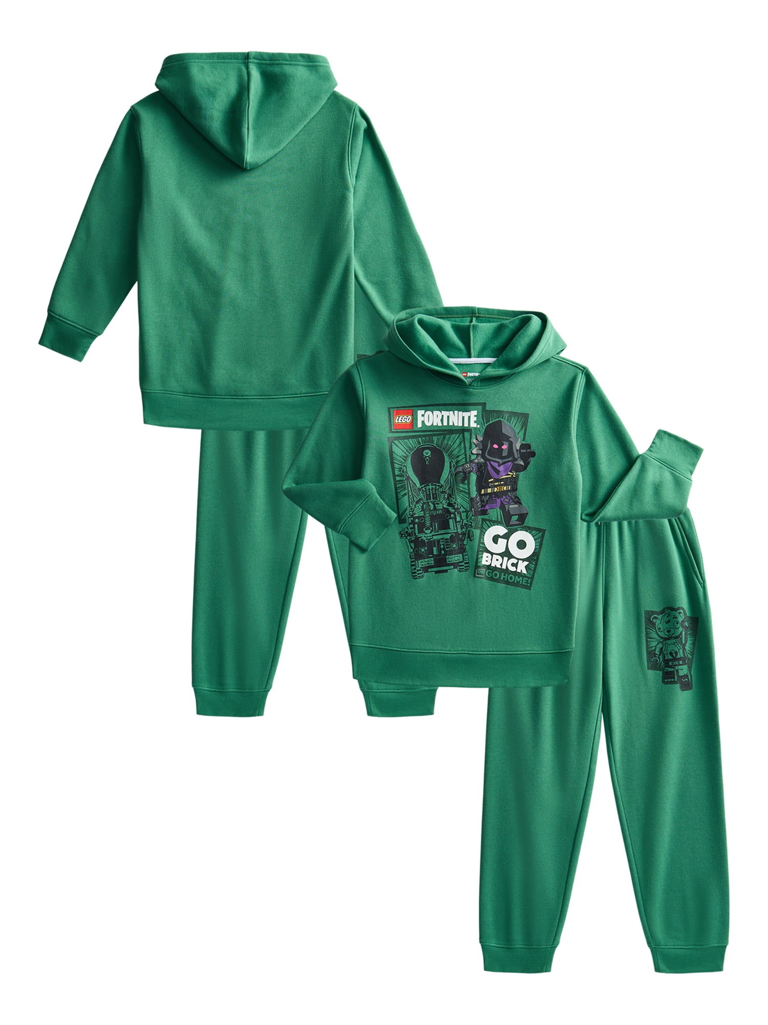 Lego Fortnite Boys Long Sleeve Graphic Hoodie and Joggers Set, 2-Piece, Sizes 4-12