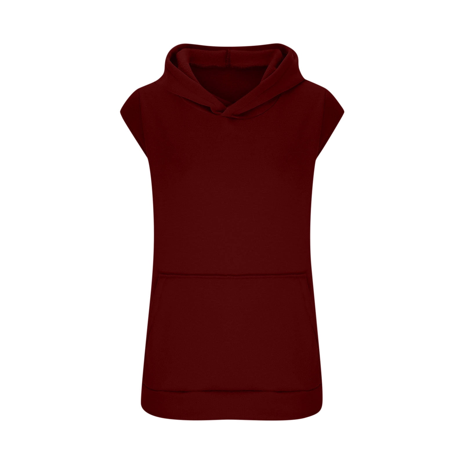 レディースウェア 8YARDS Womens PULLOVER Sleeveless Hoodie Holiday Gifts! Titcea Hoodies for Women Solid Color