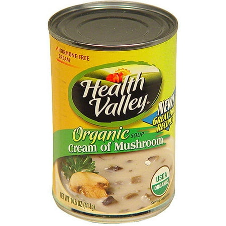 Health Valley Cream Of Mushroom Soup, 14.5 oz (Pack of (The Best Cream Of Mushroom Soup)