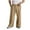 Khaki, variant on Busydd Men's Pants Plus Size Pants L-4XL Solid Color Baggy Casual Pants Elastic Waist Cotton Linen Pants Trendy Comfy Oversized Straight Leg Trousers with Pockets