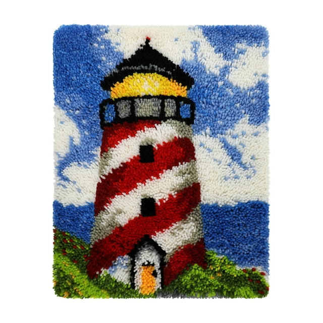 GUOOL Creative DIY Latch Hook Rug Embroidery Crochet Carpet Adults Gift Carpet