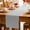 LightGrey, variant on Gray Striped Table Runner, Modern Minimalist Vertical Stripes Lines Washable Cotton Linen Table Runners 36 Inches Long, Dresser Scarf Runner for Nightstand/End Tables/Round Tables 13''x36''