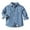 Blue, variant on Kiijoy Toddler Boys Long Sleeve Shirt Solid Color Button Down Shirt, Sizes 2-3Y