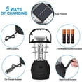 thumbnail image 2 of IMAGE 36 LED Solar Camping Light Lantern Outdoor Lamp Hand Crank Dynamo with 5 Charging Methods for Camping, 2 of 7