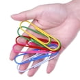 thumbnail image 1 of Clips de papel gigantes de 30 x 4 pulgadas (inoxidables, multicolores), clips de papel grandes de 10 cm para documentos, trabajo, organización, oficina en casa, útiles escolares, 1 of 5