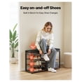 thumbnail image 4 of Coat Rack with Shoe Storage, 3-in-1 Hall Tree Combo, Rustic Brown, 4 of 9