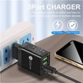 thumbnail image 5 of Travel EU Fast Charger Adapter Home Multi-Port Wall Charger USB+TYPE-C+QC3.0 Quick Charge 3-EU, 5 of 8