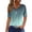 #492Cyan, variant on 3/4 Sleeve Cotton Tops for Women 2026 Henley Neck Shirts Elbow Sleeve Casual Tshirts