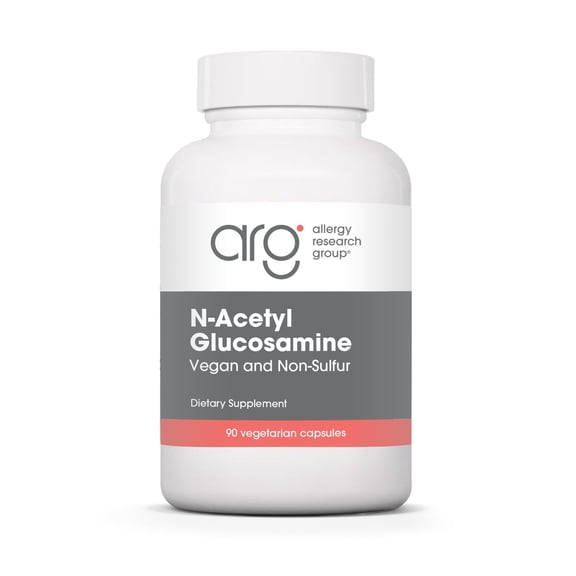 Allergy Research Group N-Acetyl D-Glucosamine 500mg - NAG Supplement, Joint Support, Glucosamine Sulfate, Joint Health Formula, Motility Activator, Vegan, Non-Sulfur, Vegetarian Capsules - 90 Count