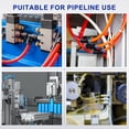 thumbnail image 7 of 5/16" x 5/32" Pneumatic Push to Connect Fittings Straight Union, Black, 7 of 7