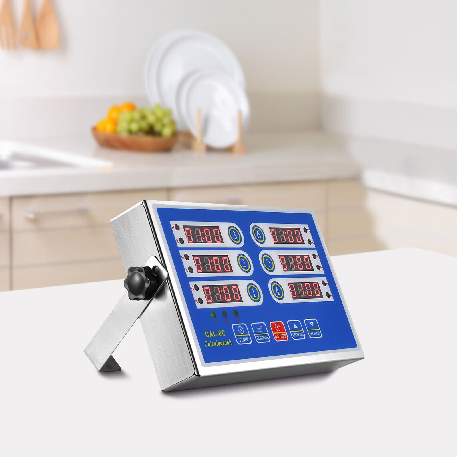 Timer for cooking food, 6 channel timer