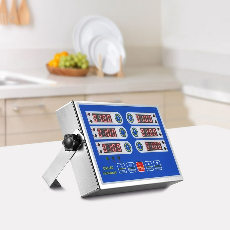 Commercial Kitchen Timer 8-channel Automatic 8-stage Timing Reminder Frying  Basket Shaking Timer
