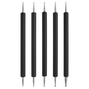 Uxcell Ball Embossing Stylus, Embossing Tracing Stylus Metal Scoring Tracing Pen Nail Dotting Tool Black 5Pack