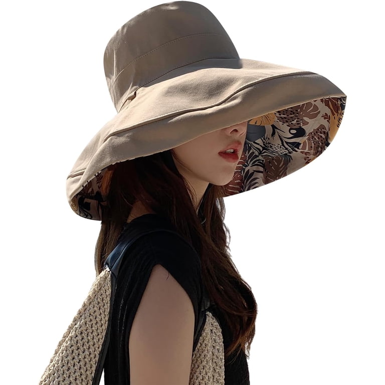 YooGuoGuo Women Wide Brim Summer Sun Hat Wired Edge Beach  display picture 1