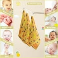 thumbnail image 3 of Dreamtimes 5 PCS Cute Autumn Pumpkin Pattern Baby Muslin Washcloths, Leaves Pine Cone Face Towel Burp Cloths Ultrasoft Absorbent Cotton Bath Wipes Towels for Newborn Boys Girls, 3 of 7