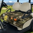 thumbnail image 3 of Yuyamidu Camo Hunting Wood Golf Cart Seat Cover, Camouflage Hunting Golfcart Cushion Cover, Soft Golf Cart Seat Blanket Fits for Club Car and More 2 Person Seats Golf Carts, 3 of 7