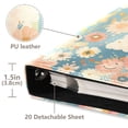 thumbnail image 3 of FORMRS 3 Ring Photo Album 4"x6" Self Adhesive Large Capacity PU Leather Cover, Beige Rainbow Clouds, 3 of 8