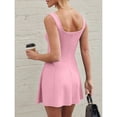 thumbnail image 5 of CIENVNSTG Summer Dresses for Women 2025 Casual Loose Sleeveless Sundresses Tank Dresses Pink L, 5 of 5