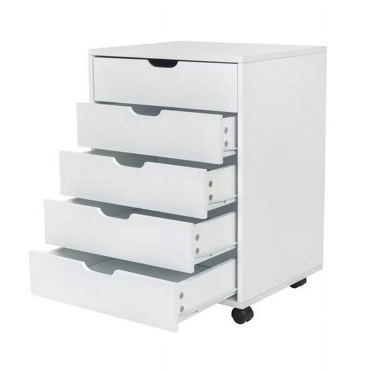 ZENY 5 Drawers Chest, Mobile File Cabinet with Casters, Home Office Storage  Cabinet Under Desk Cabinet Storage Drawers Desk