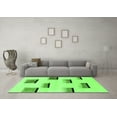 thumbnail image 3 of Ahgly Company Indoor Round Solid Green Modern Area Rugs, 4' Round, 3 of 4