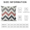 thumbnail image 5 of YINGXI  Grey Throw Pillow Cushion Cover, Chevron Pattern Classic Geometrical Horizontal Zig Zag Stripes Retro Artwork, Zippered Double-Side Digital Print Decor,Grey White 22x22in, 5 of 5