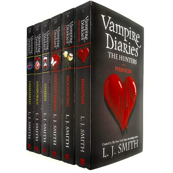 Vampire Diaries Complete Collection 6 Books Set by L. J. Smith (The Hunters) (Book 8 to 13)