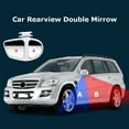 thumbnail image 3 of Ghopy 2Pcs 360 Degree Rotatable 2 Side Car Blind Spot Convex Mirror Rearview Mirror Auxiliary Mirror Automobile Exterior Rear View Reversing Parking Mirror Safety Driving, 3 of 7