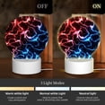 thumbnail image 3 of Daiia Red And Blue Lightning Pattern Acrylic Night Light, LED Touch Light, Bedroom Night Light, Soft Glowing Lamp Perfect Gift for Mother's Day, Birthday, or Christmas, 3 of 9
