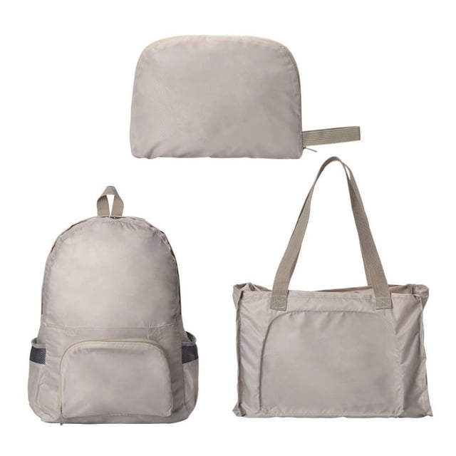 Mochila plegable para viaje Mochila plegable de 20 litros Ligera Resistente al agua para deportes al aire libre Viajes Senderismo Camping Caqui