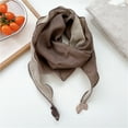 thumbnail image 4 of Stylish Cotton Linen Scarf Bandana for Women Double Layer Design Cold Weather Protections Stylish Headscarf Accessory, 4 of 9