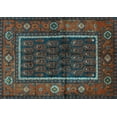 thumbnail image 1 of Ahgly Company Indoor Rectangle Persian Light Blue Traditional Area Rugs, 4' x 6', 1 of 4
