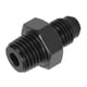 thumbnail image 2 of Adaptador recto, conexión de manguera universal de 4 AN a 1/4 NPT para la mayoría de los fluidos,Accesorio de línea de combustible, conector de línea de aceite, adaptador de línea de gas, conector de Higoodz Piezas Y Accesorios De Autos, 2 of 8