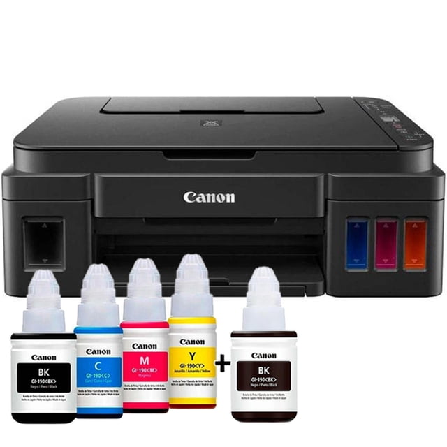Impresora Multifuncional Canon Pixma G2110 Tinta Continua 5 Tintas GI-190