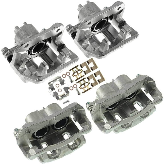 A-Premium Brake Caliper Assembly with Bracket Compatible with Honda CR-V 2007-2016 Crosstour 2012-2015 Front and Rear 4-PC Set