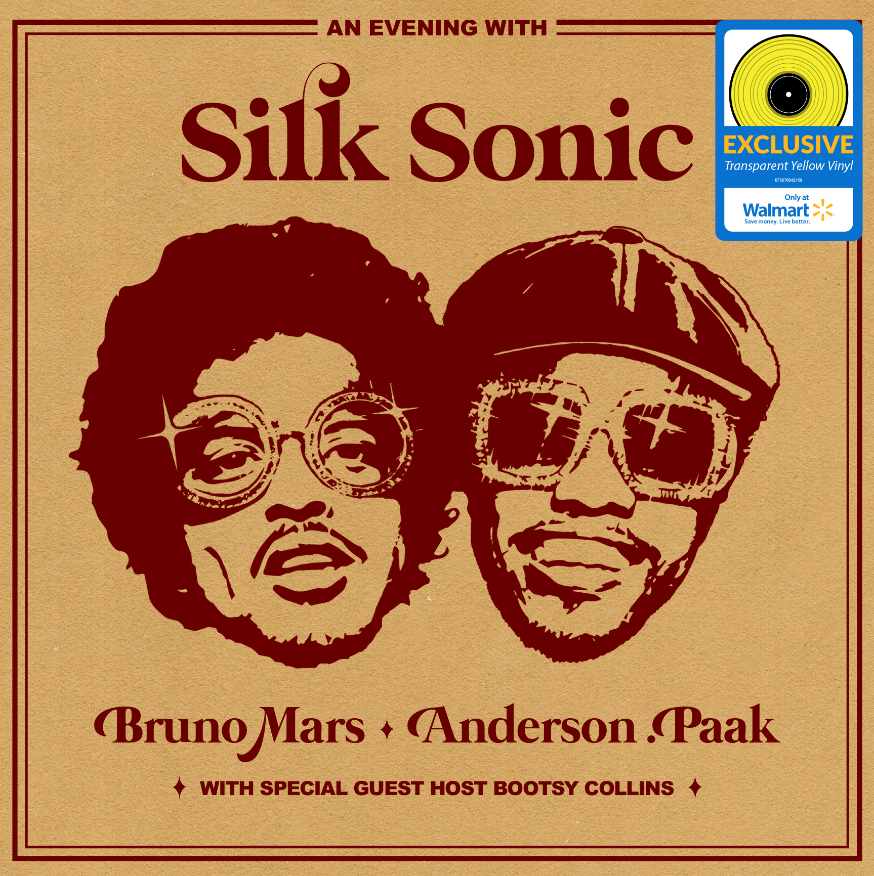 Silk Sonic ( Mars,Bruno & Paak,Anderson ) - Silk Sonic (Walmart Exclusive) - Vinyl [Exclusive] - image 3 of 4