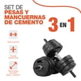 thumbnail image 3 of Set de Mancuernas Ajustables Altera 20 kg con Barra Recta y Discos Intercambiables, 3 of 8
