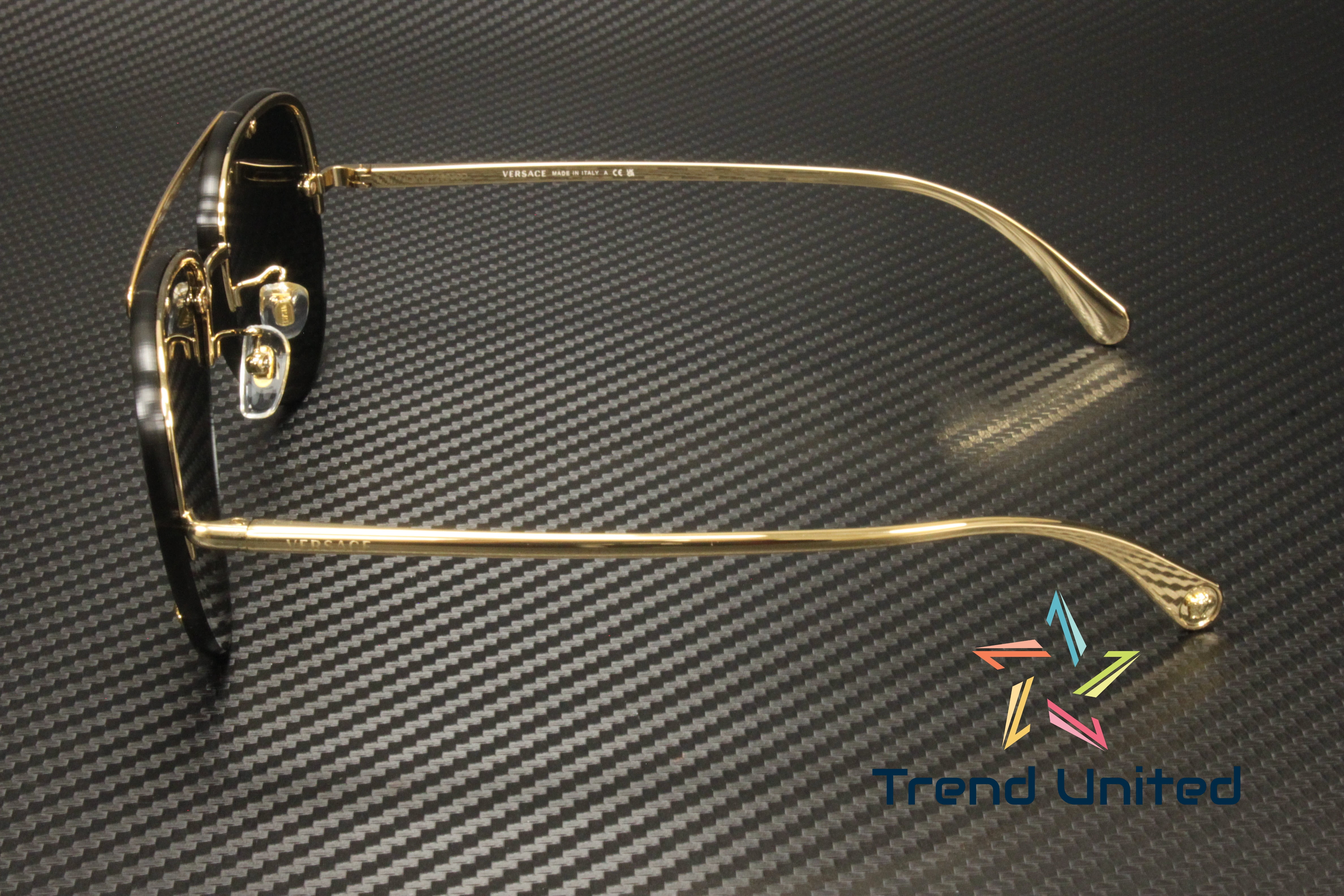 Versace Sunglasses VE2231 100287 60mm Gold / Dark Grey Lens Optical Women