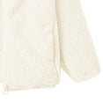 thumbnail image 6 of Ruyang Girls Sherpa Fleece Jacket Kids Mock Neck Zip Up Fuzzy Coat Fall Winter Warm Soft Cozy Long Sleeve Furry Outwear, 6 of 7