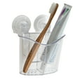 thumbnail image 3 of Bath Bliss 2 Compartment Power Locking Suction Clear Organizer, 3 of 6