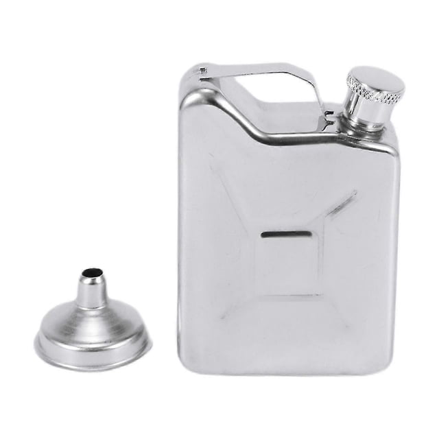 Mini Stainless Steel 5oz Hip Flask Liquor Whiskey Alcohol Fuel Gas Gasoline Can