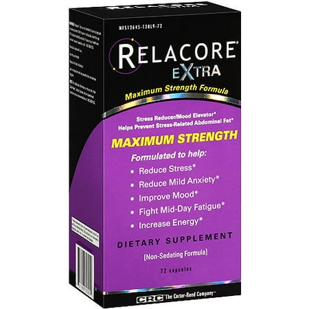 Crc The Carter Reed Company Relacore Extra Maximum Strength Formula Dietary Supplement 72 Pk
